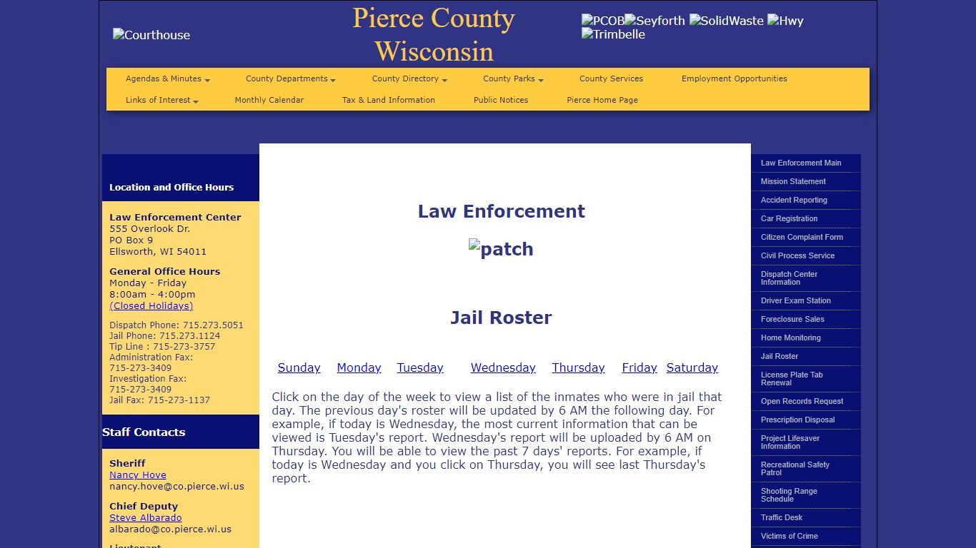 Law Enforcement - Pierce County, Wisconsin